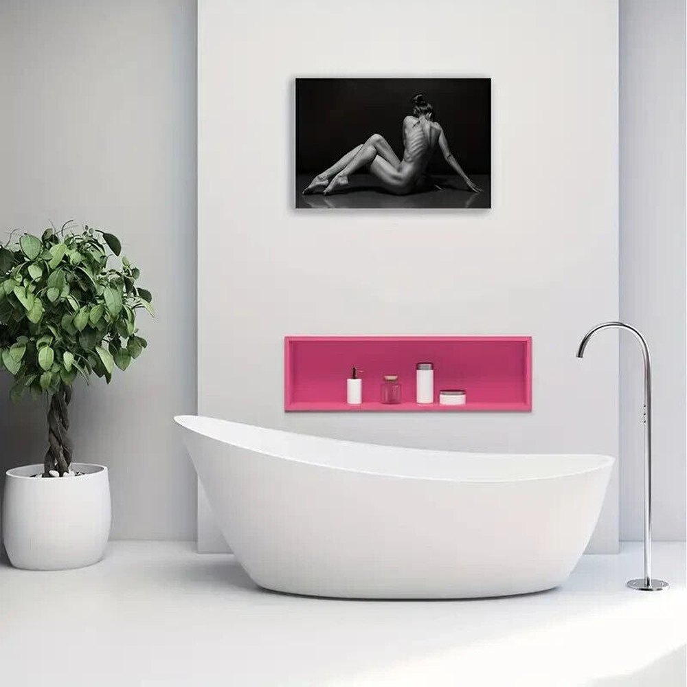Modern Art Stunning Nude Woman Black & White Canvas Print 11.8" x 17.7" NEW! Home & Garden:Home Décor:Posters & Prints Style Your Walls